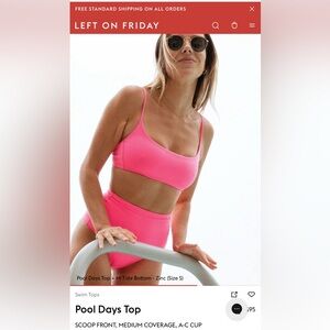 Left of Friday Women's Zinc Swim Set